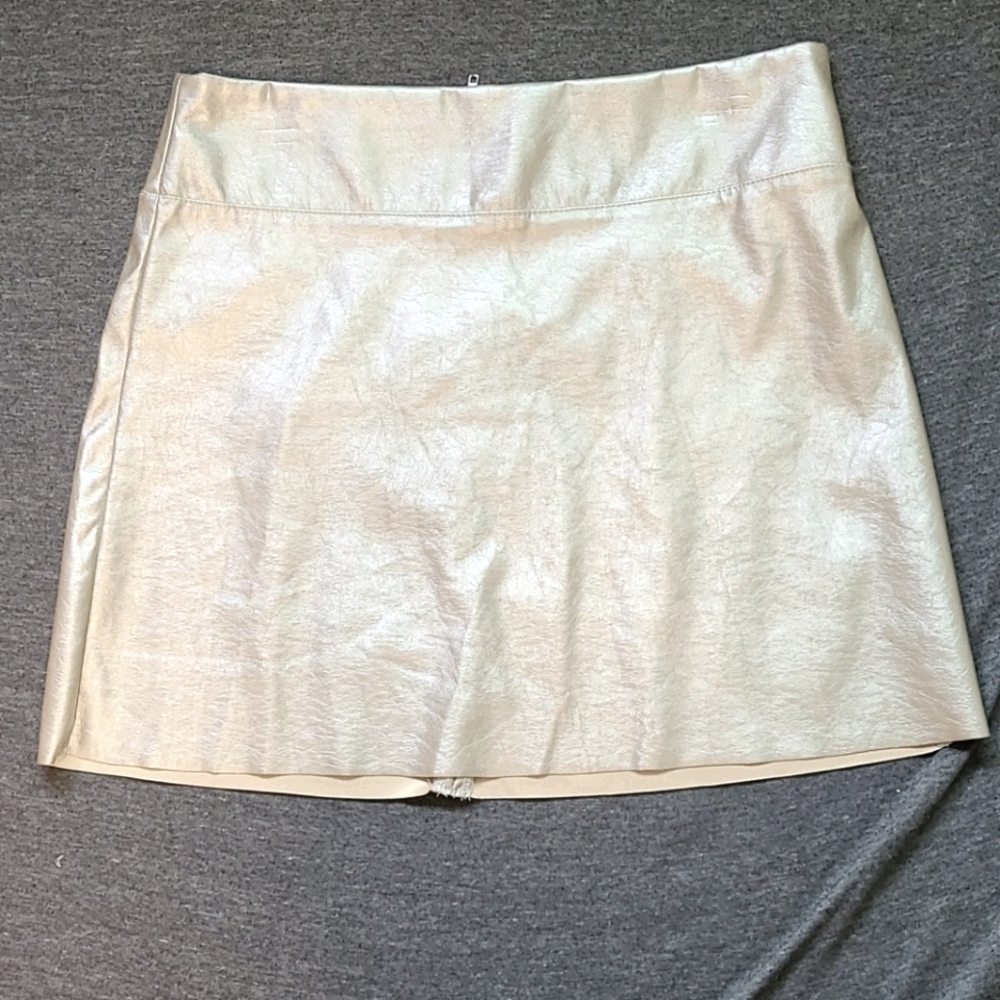 Full Tilt Metallic Silver Skirt